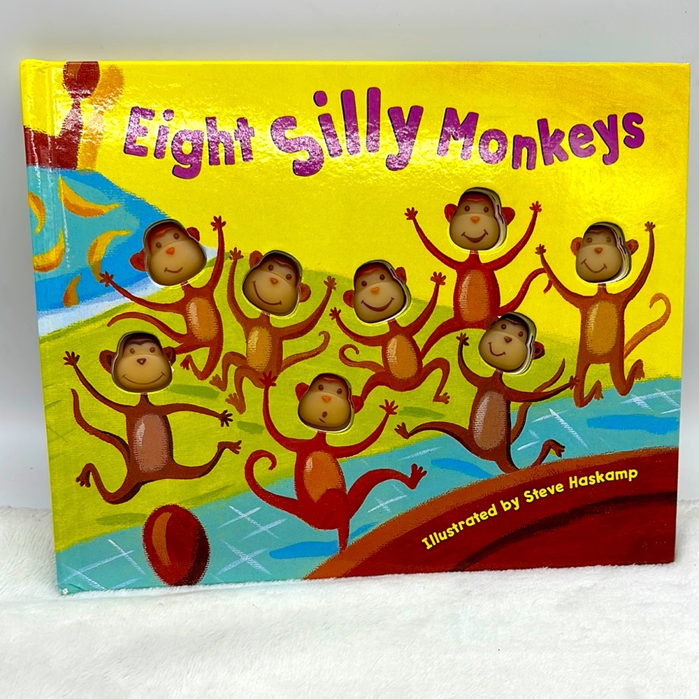 3 for $10. Eight Silly Monkeys BOARD BOOK 1 for $5. or 2 for $8.